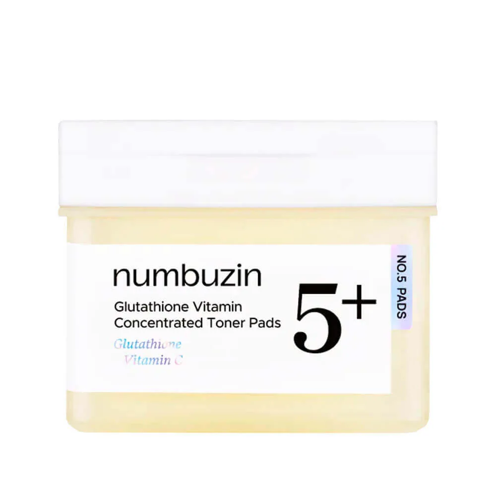 numbuzin Осветляющие витаминные пэды с ниацинамидом numbuzin No.5 Glutathione Vitamin Concentrated Toner Pads