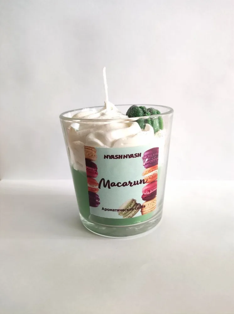 NYASH NYASH Свеча ароматическая MACARUN из соевого воска