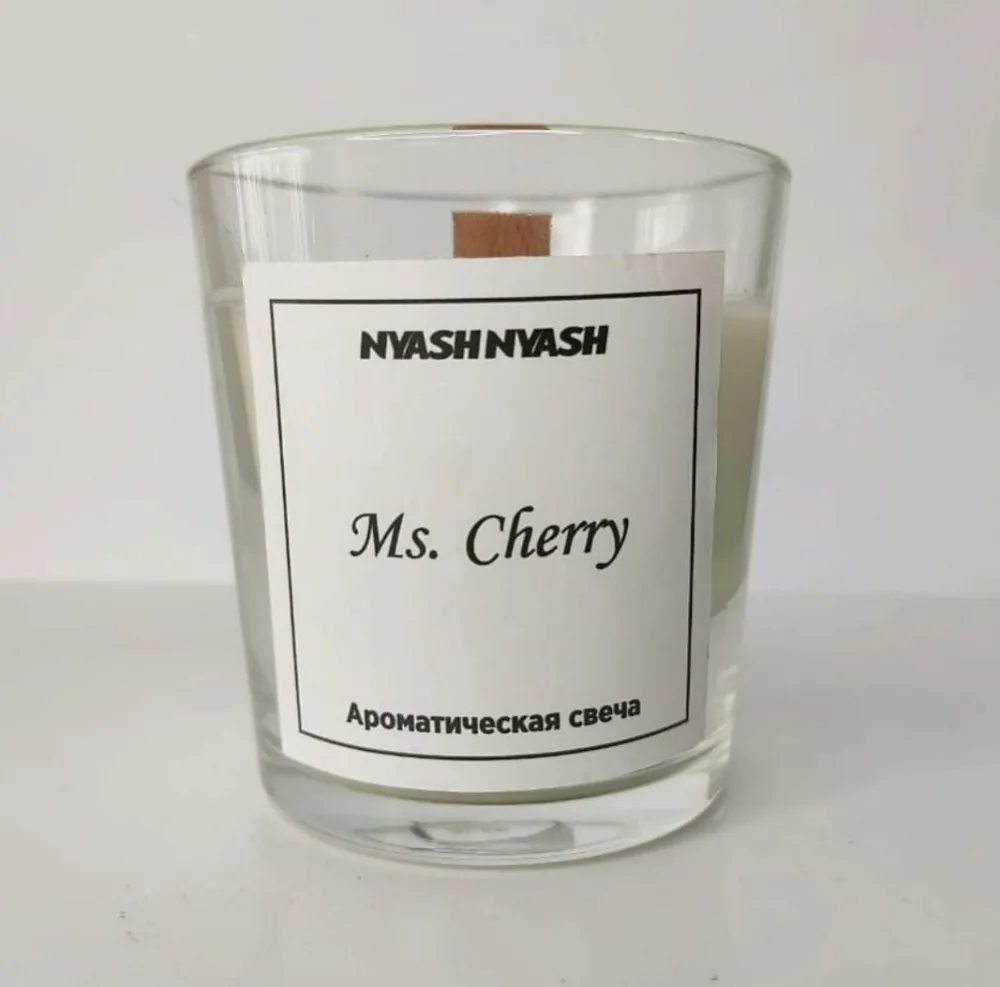 NYASH NYASH Свеча ароматическая Ms. CHERRY из соевого воска