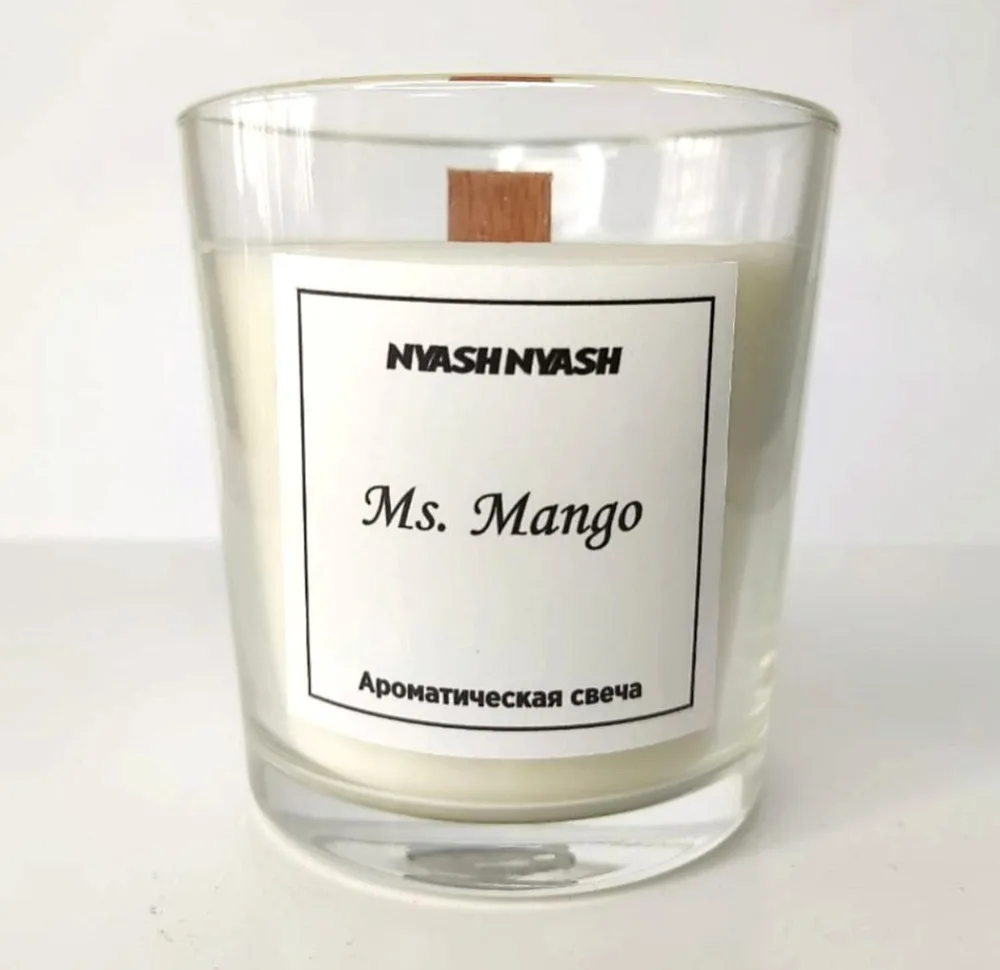NYASH NYASH Свеча ароматическая Ms. MANGO из соевого воска