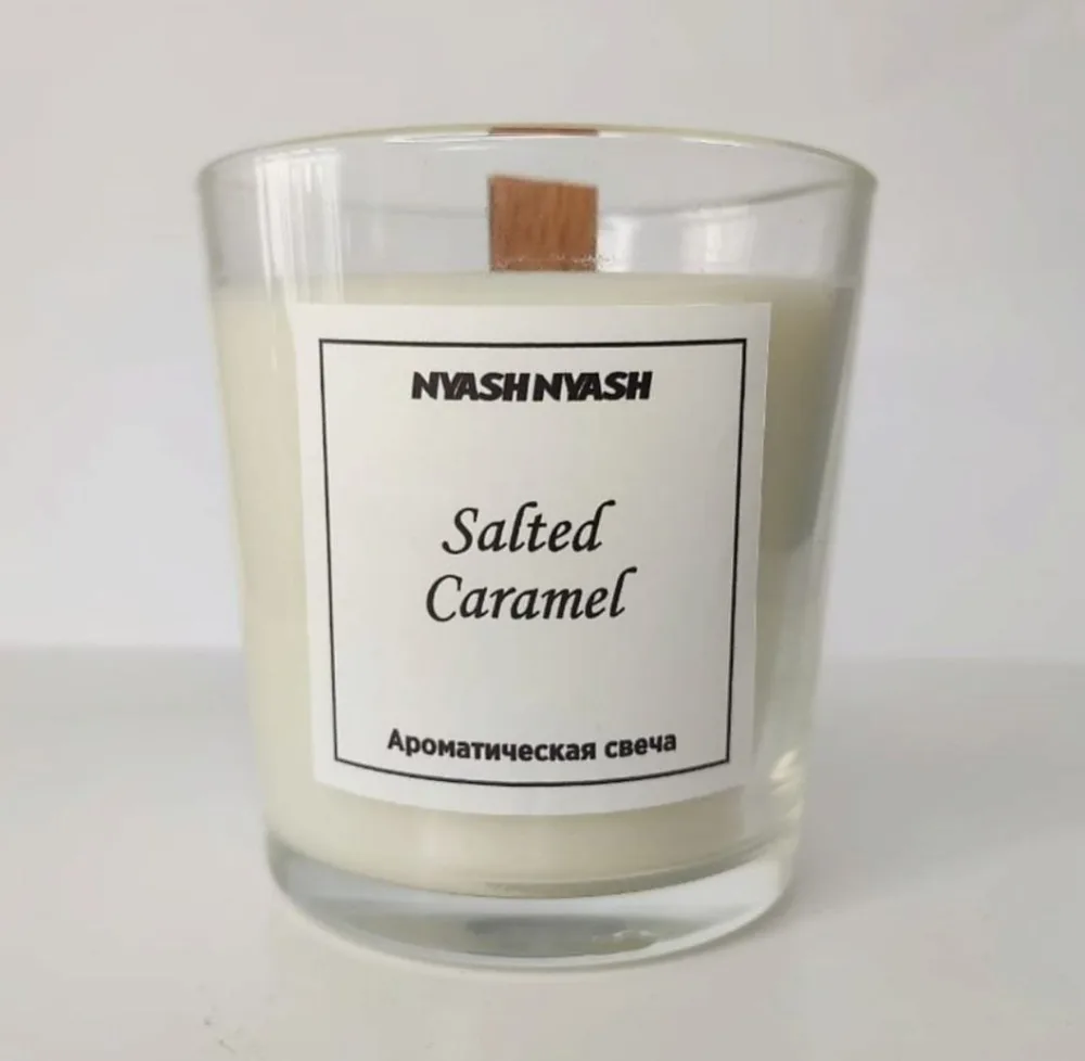 NYASH NYASH Свеча ароматическая SALTED CARAMEL из соевого воска