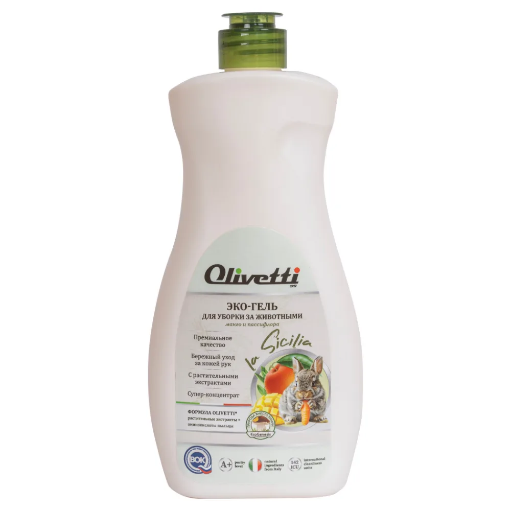 OLIVETTI Гель для уборки за домашними животными МАНГО и ПАССИФЛОРА