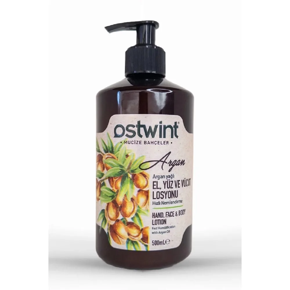 OSTWINT PROFESSIONAL Лосьон для рук, лица и тела с аргановым маслом HAND, FACE & BODY LOTION увлажняющий With Argan Oil
