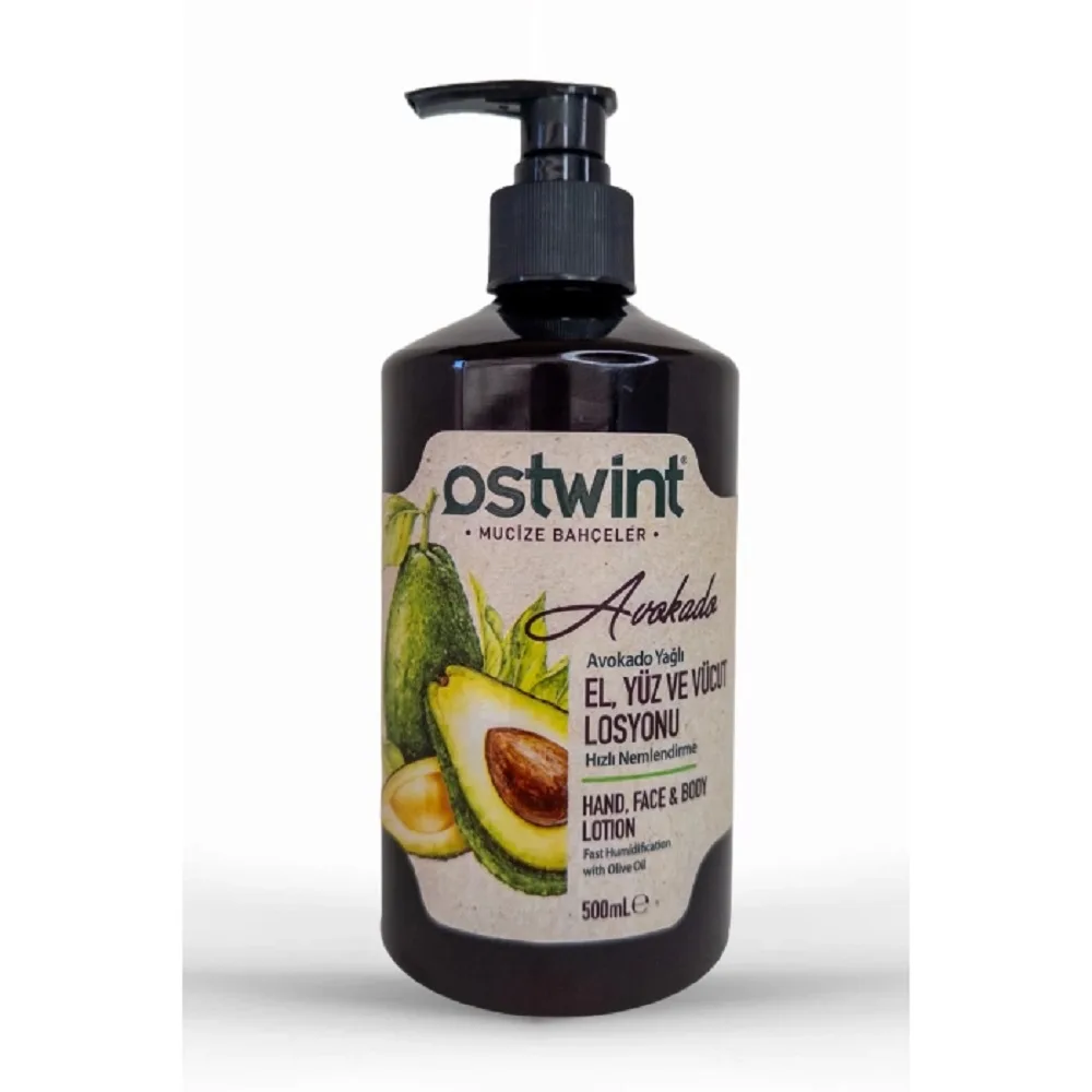 OSTWINT PROFESSIONAL Лосьон для рук, лица и тела с авокадо HAND, FACE & BODY LOTION увлажняющий With Avocado