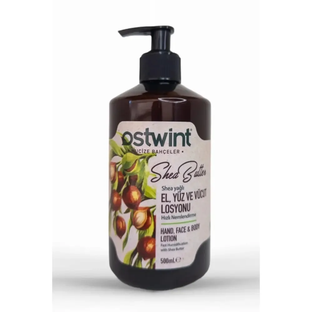 OSTWINT PROFESSIONAL Лосьон для рук, лица и тела с маслом ШИ HAND, FACE & BODY LOTION увлажняющий With Shea Butter