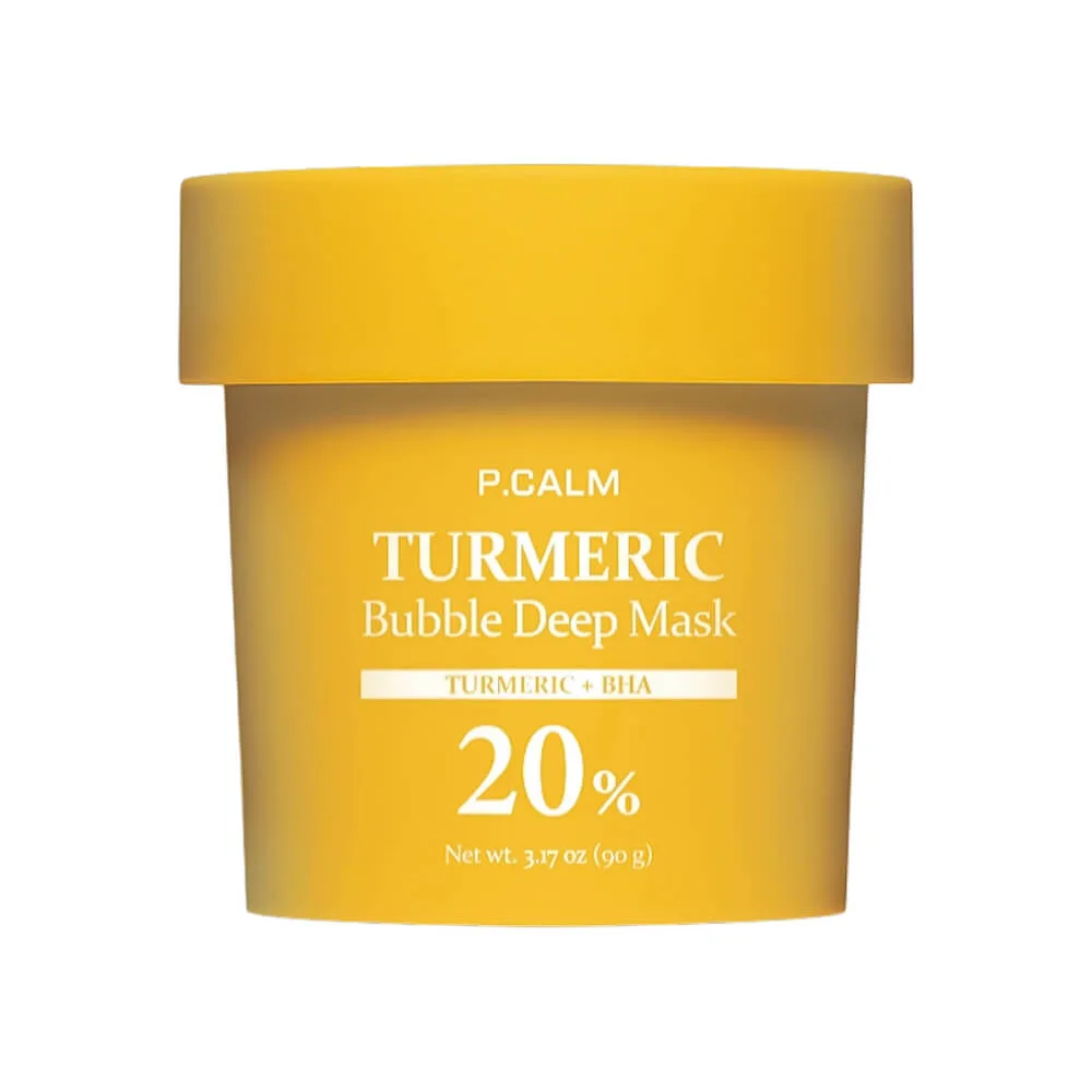 P.CALM Пузырьковая глиняная маска для проблемной кожи P.CALM Turmeric Bubble Deep Mask