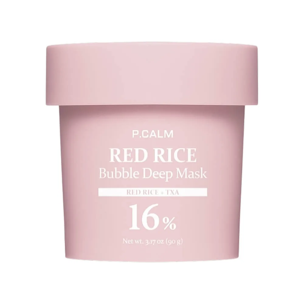 P.CALM Пузырьковая глиняная маска для выравнивания тона P.CALM Red Rice Bubble Deep Mask