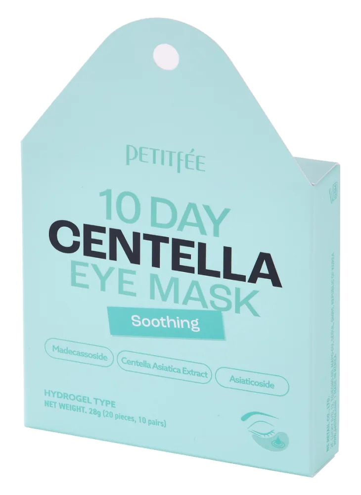 PETITFEE & KOELF Гидрогелевые патчи для глаз 10 Day Centella Eye Mask – Soothing