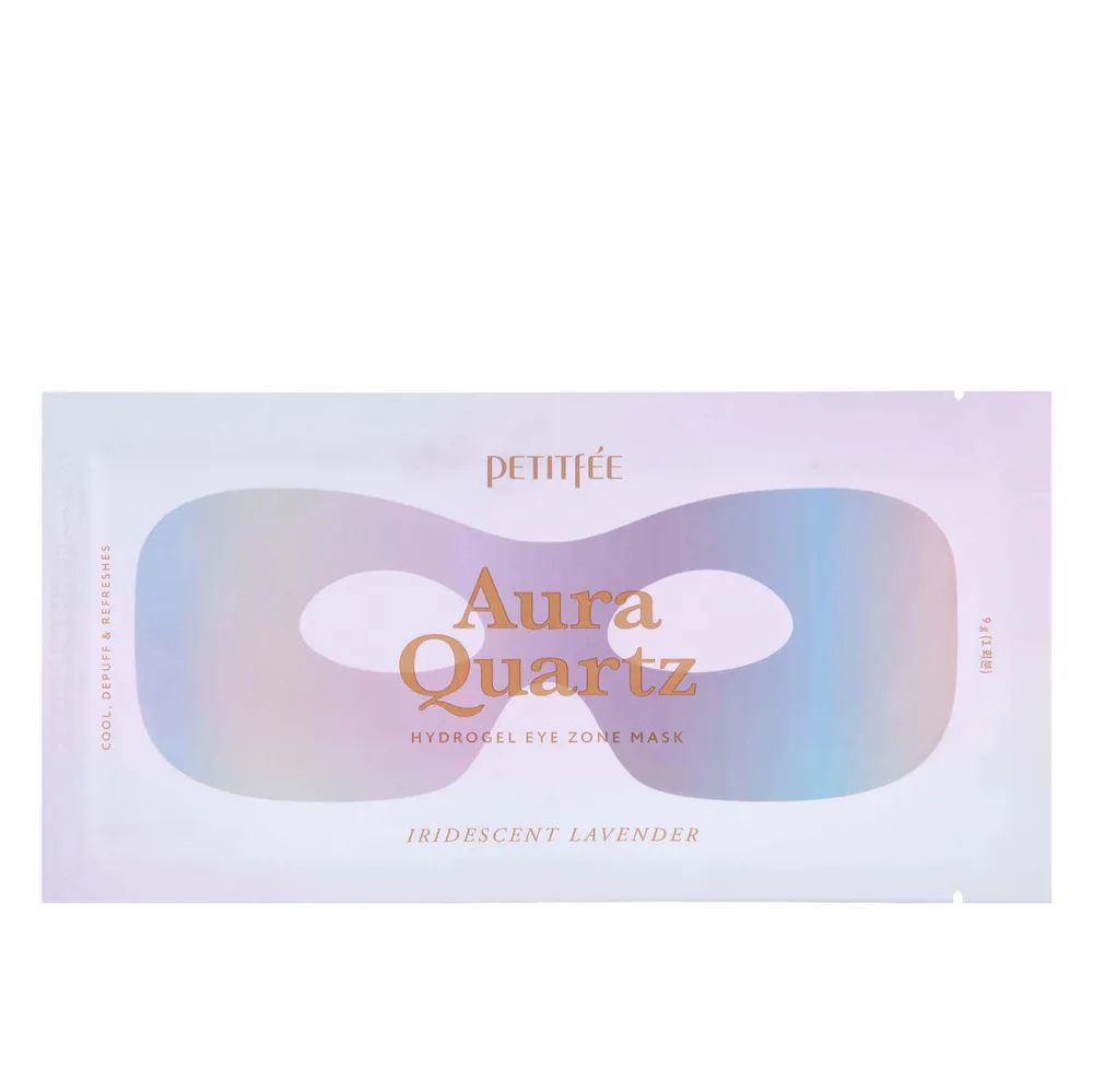 PETITFEE Маска-патчи против отёков Petitfee Aura Quartz Hydrogel Eye Zone Mask Iridescent Lavender