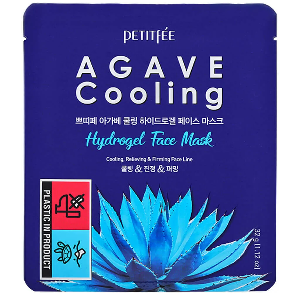 PETITFEE Охлаждающая гидрогелевая маска с экстрактом агавы Petitfee Agave Cooling Hydrogel Face Mask