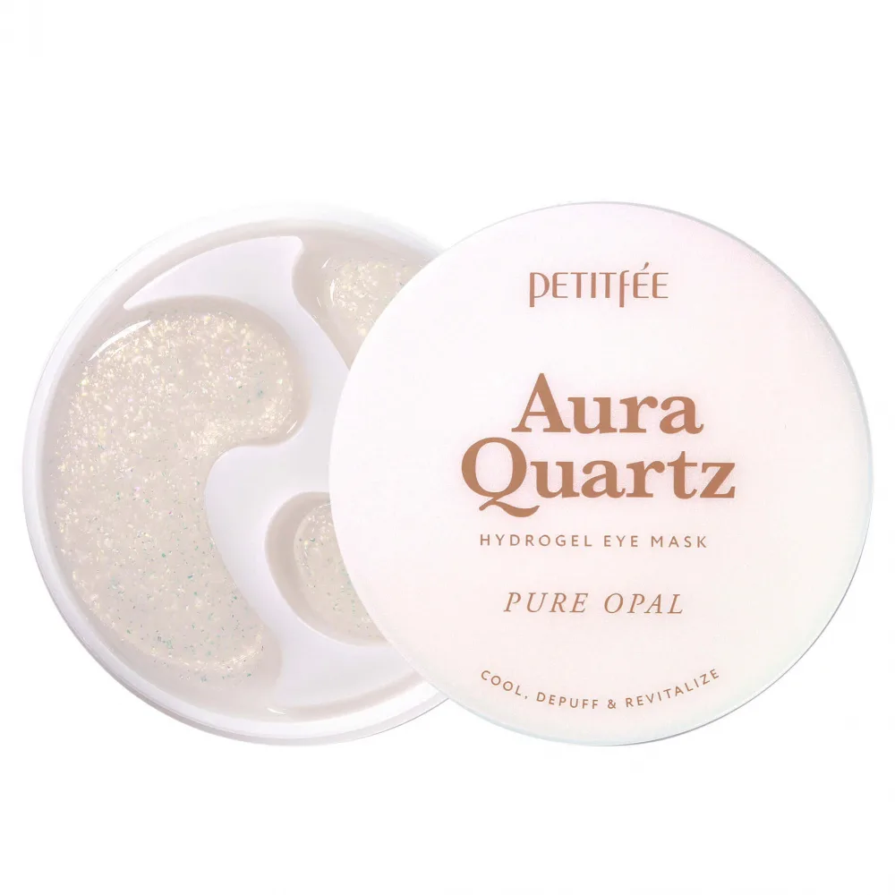 PETITFEE Охлаждающие патчи от морщин и отеков Petitfee Aura Quartz Hydrogel Eye Mask Pure Opal