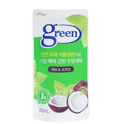 PIGEON Средство для мытья посуды ТРАВЫ И КОКОС GREEN