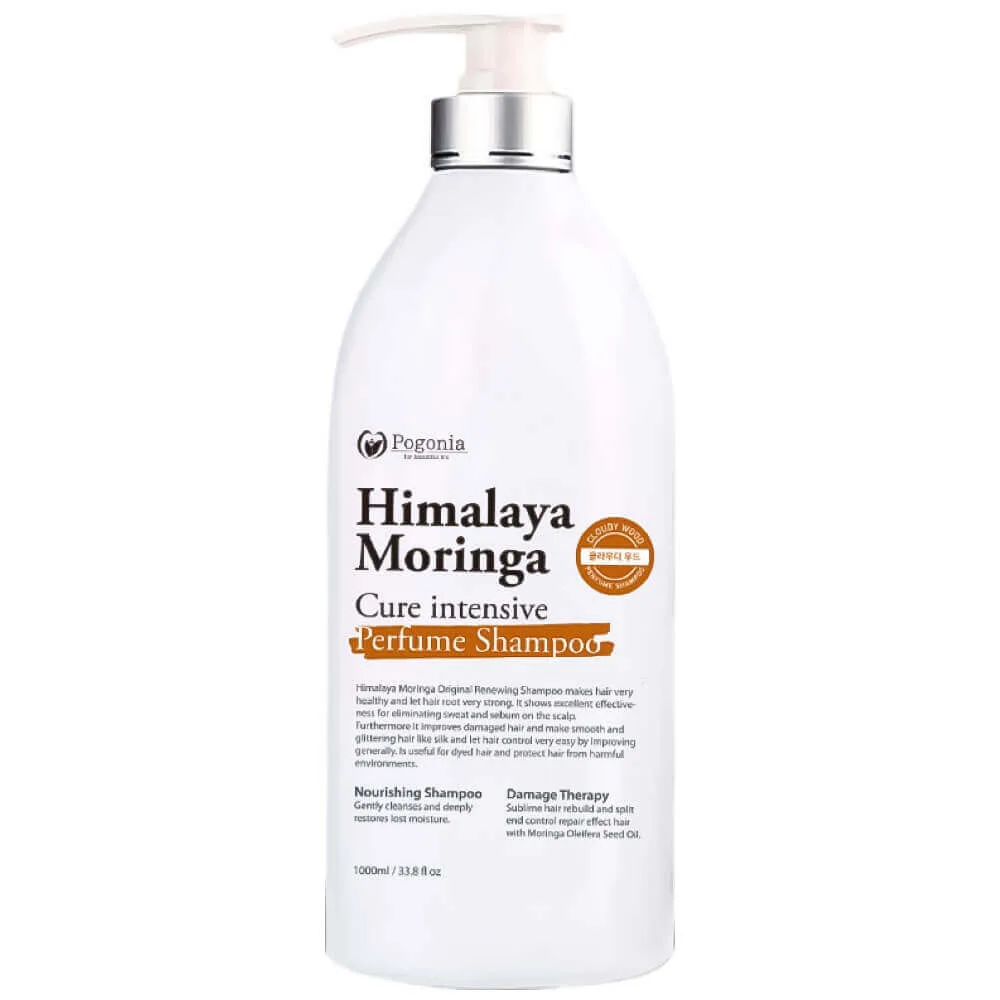 POGONIA Шампунь с древесным ароматом Pogonia Himalaya Moringa Cure Intensive Perfume Shampoo Cloudy Wood