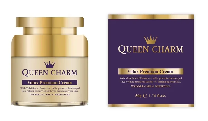 QUEENCHARM Крем для лица антивозрастной ВОЛЮФИЛИН Volux Premium Cream