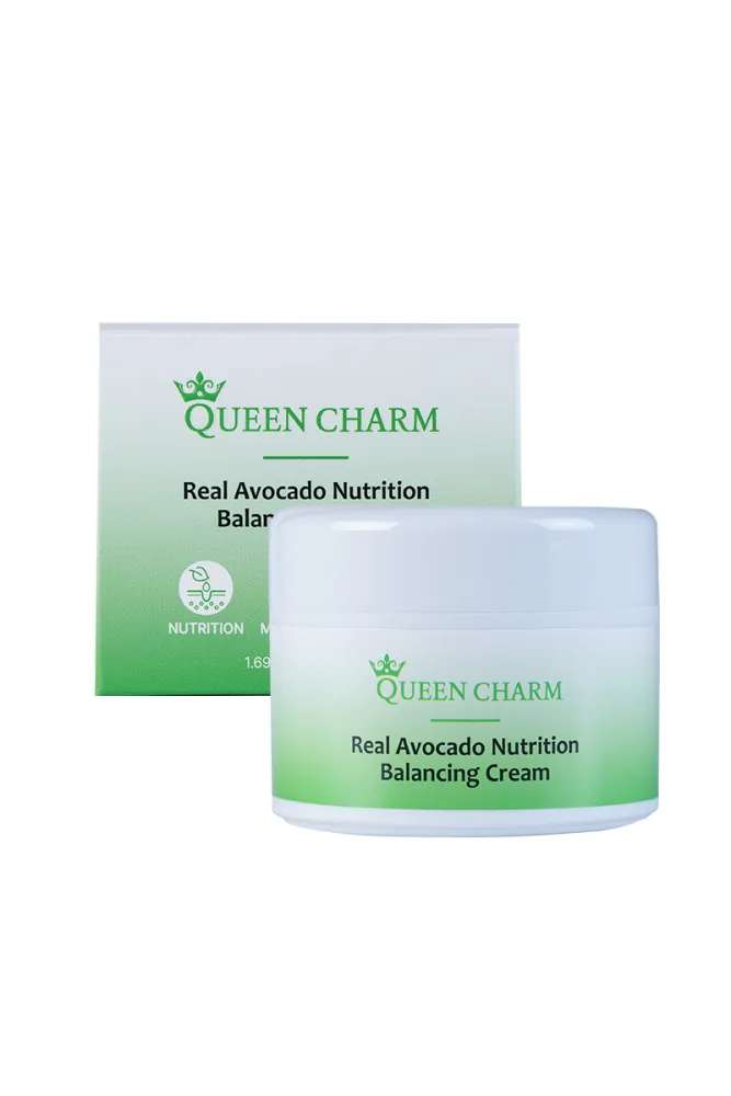 QUEENCHARM Крем для лица АВОКАДО питательный Real Avocado Nutrition Balancing Cream