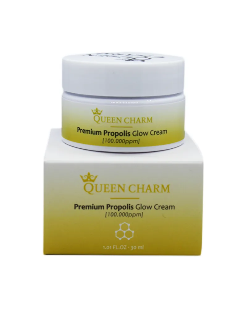 QUEENCHARM Крем для лица наполняющий сиянием ПРОПОЛИС 10% Premium Propolis Glow Cream