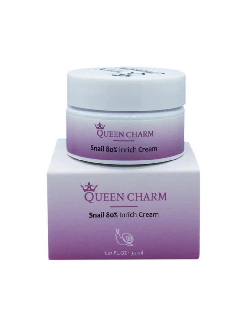 QUEENCHARM Крем для лица нормализующий МУЦИН УЛИТКИ 80% Snail Inrich Cream