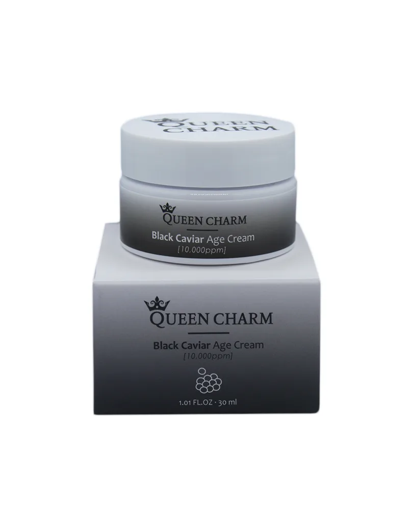 QUEENCHARM Крем для лица омолаживающий ЭКСТРАКТ ЧЕРНОЙ ИКРЫ 1% Black Caviar Age Cream