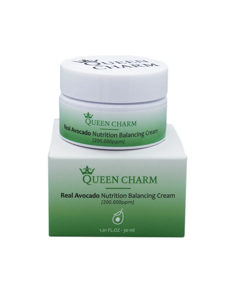 QUEENCHARM Крем для лица питательный МАСЛО АВОКАДО 20% Real Avocado Nutrition Balancing Cream