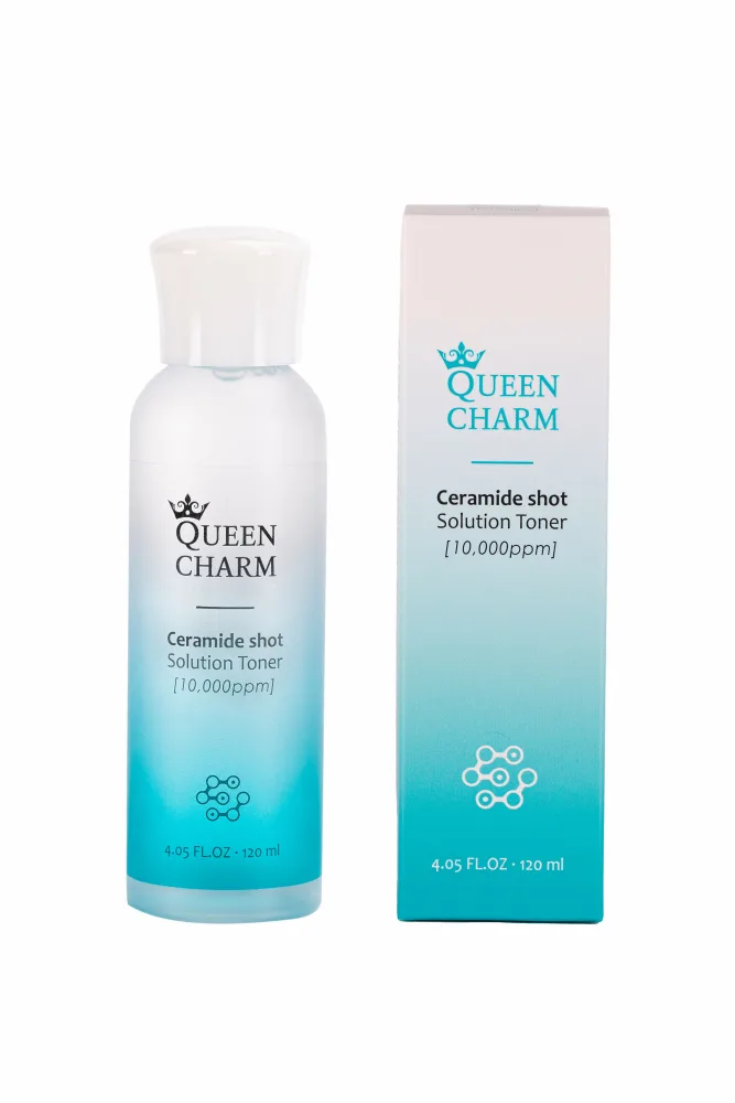 QUEENCHARM Тонер для лица КЕРАМИДЫ 1% укрепляющий Ceramide Shot Solution Toner