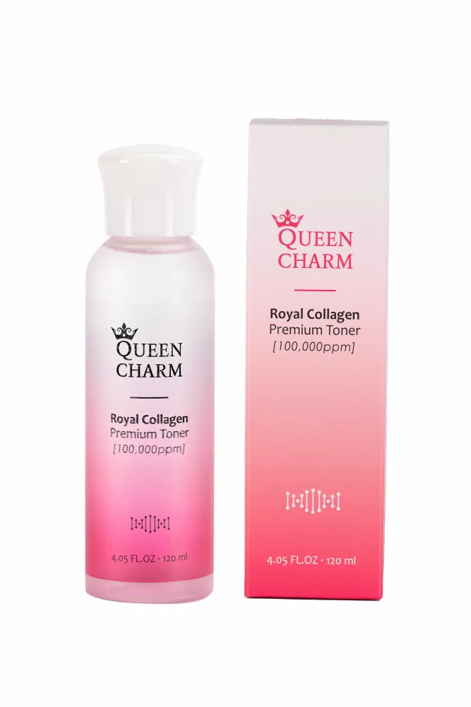 QUEENCHARM Тонер для лица КОЛЛАГЕН 10% увлажняющий Royal Collagen Premium Toner