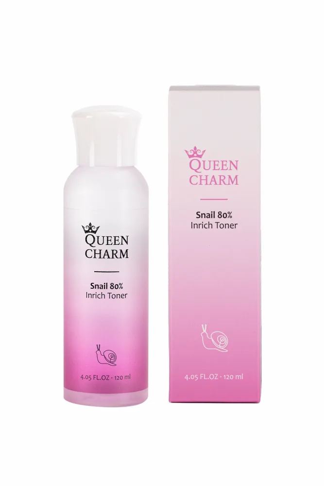 QUEENCHARM Тонер для лица МУЦИН УЛИТКИ 80% нормализующий Snail Inrich Toner