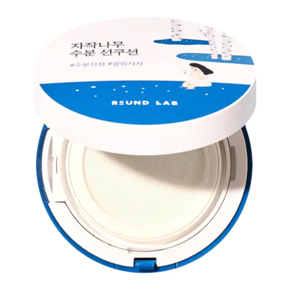ROUND LAB Кушон для лица солнцезащитный БЕРЁЗОВЫЙ СОК Birch Juice Moisturizing Sun Cushion