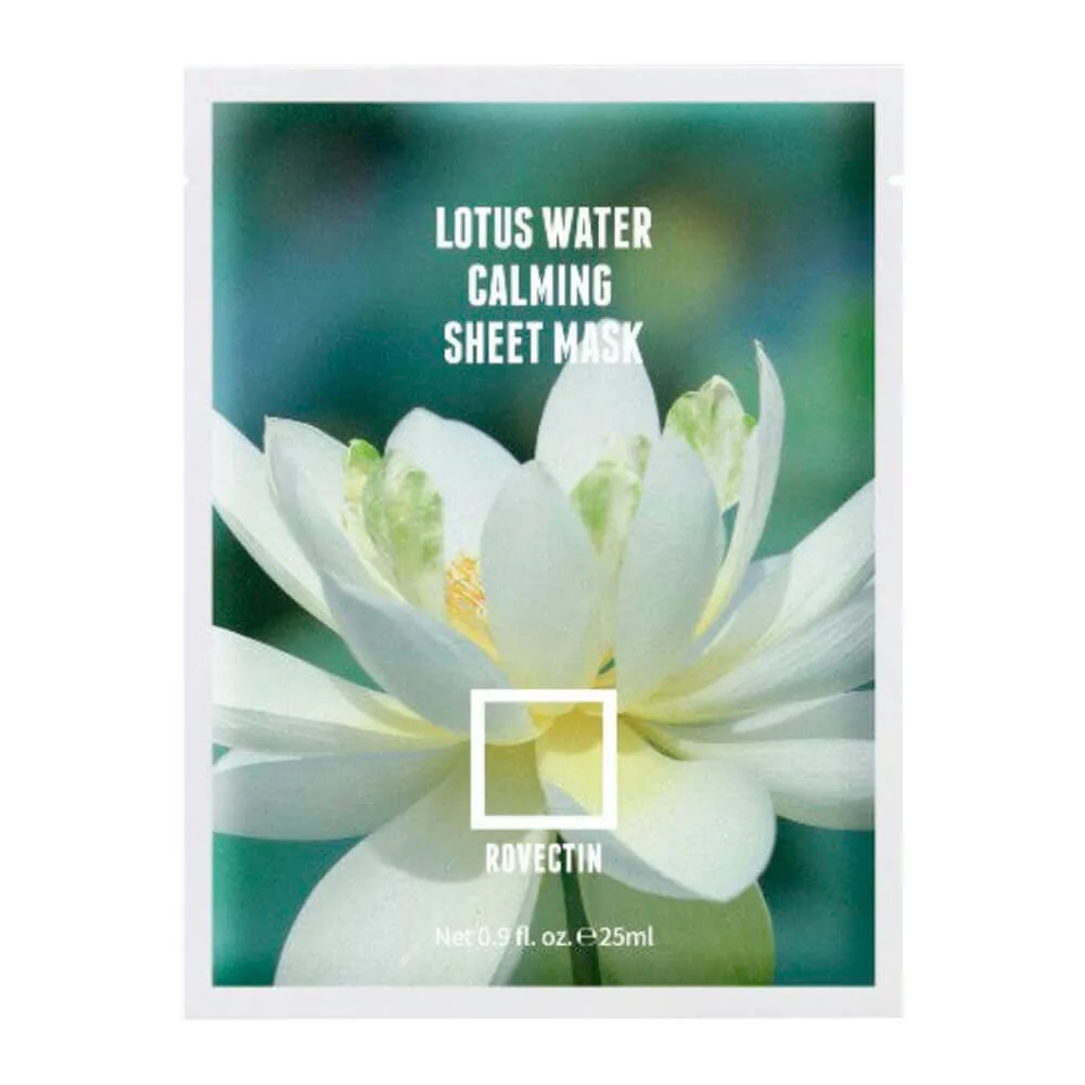 ROVECTIN Тканевая маска для выравнивания тона Rovectin Clean Lotus Water Calming Sheet Mask
