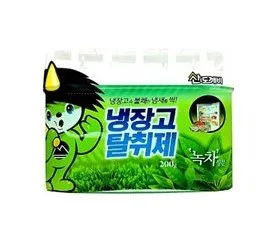 SANDOKKAEBI Ароматизатор-освежитель для холодильника ODOR FRI ЗЕЛЕНЫЙ ЧАЙ для холодильников небольшого объёма 200г