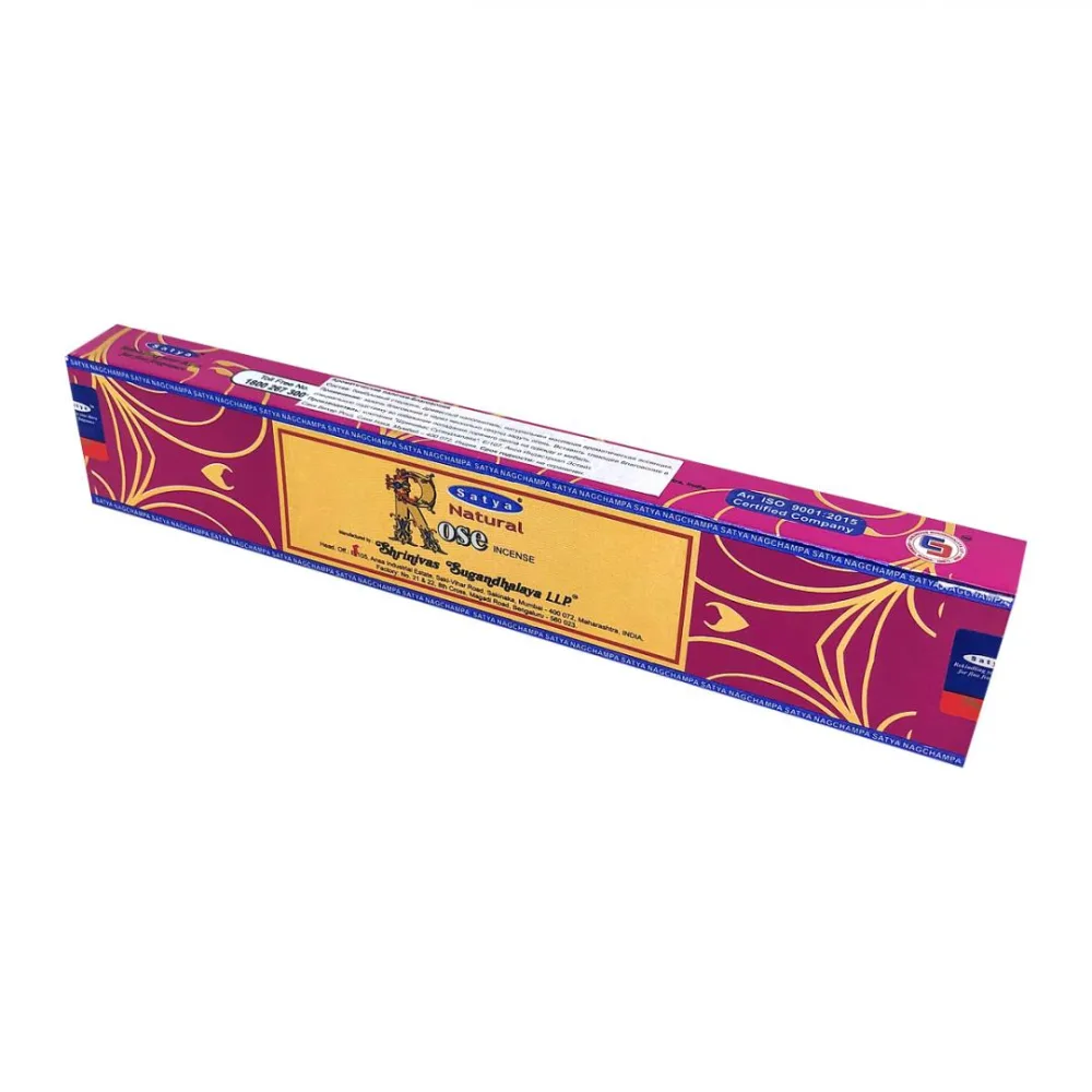 SATYA Благовония НАТУРАЛЬНАЯ РОЗА Satya Natural Rose Incense