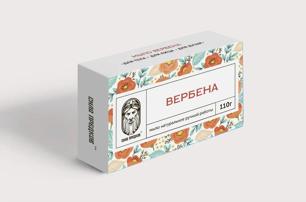 СИЛА ПРЕДКОВ Мыло кедровое ВЕРБЕНА натуральное ручной работы