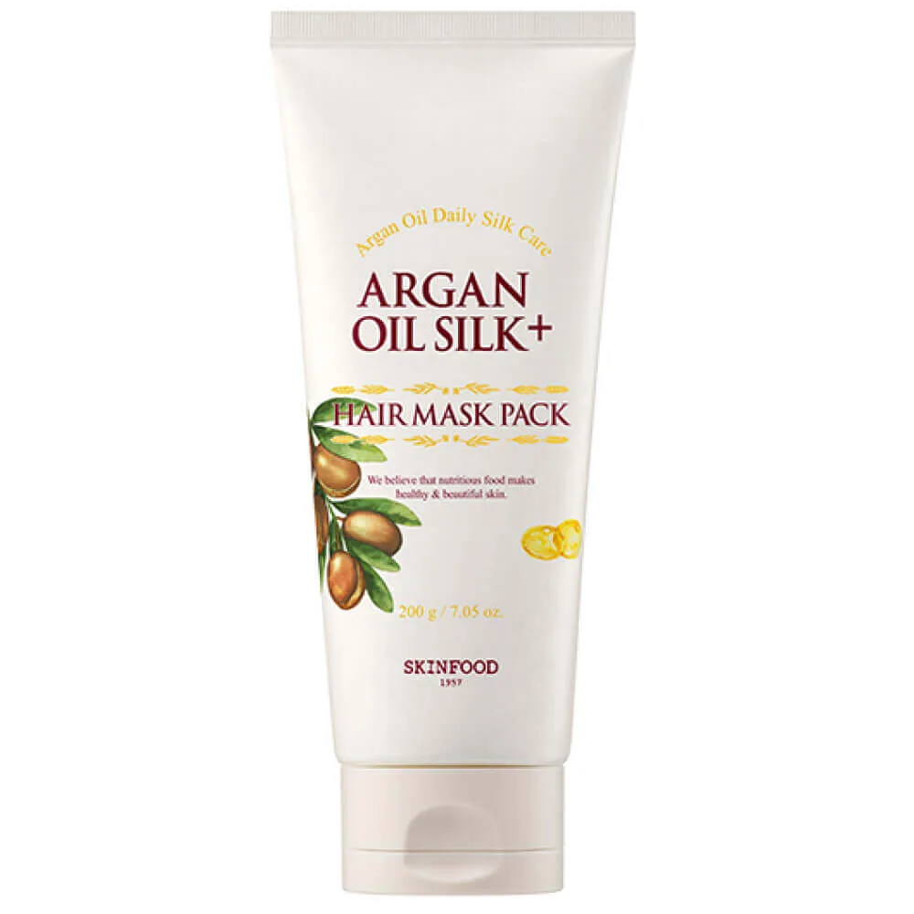Skinfood Смягчающая маска для волос с арганой Skinfood Argan Oil Silk Plus Hair Mask Pack