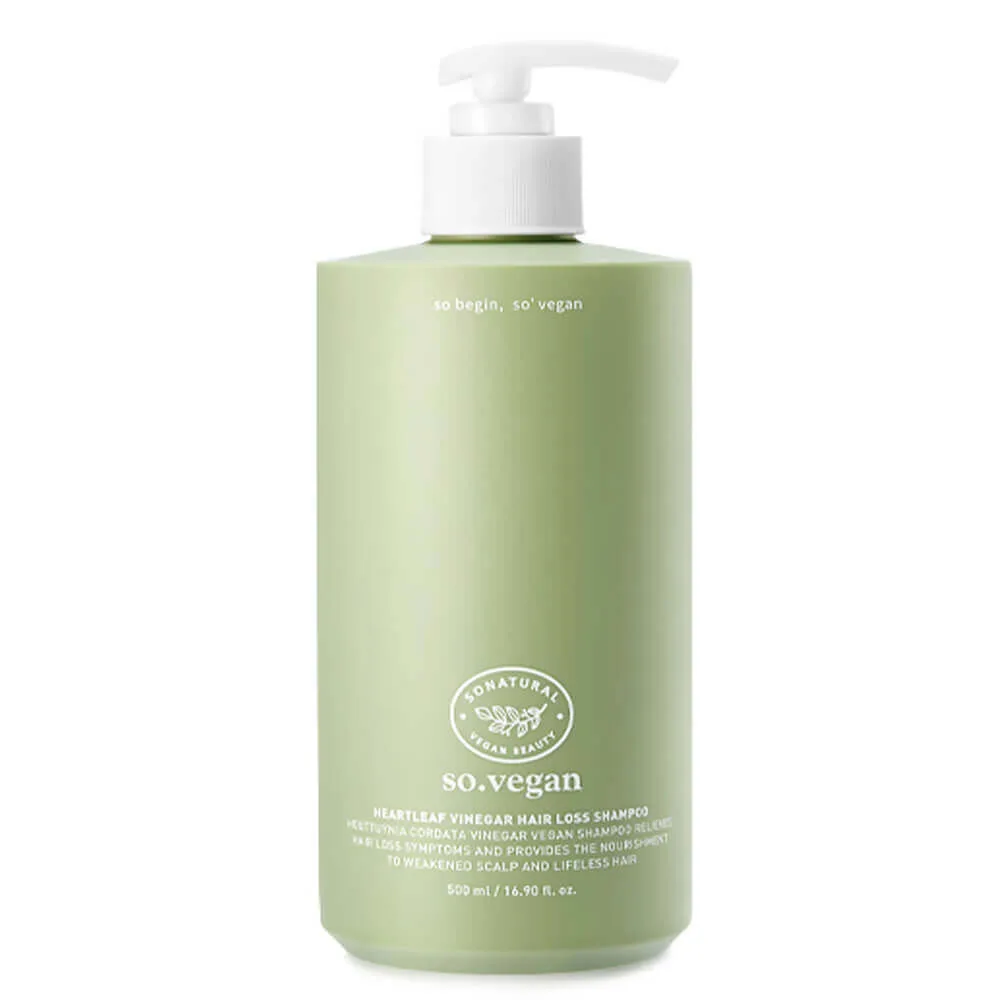So Natural Шампунь с уксусом и коллагеном против выпадения волос So Natural So Vegan Heartleaf Vinegar Hair Loss Shampoo