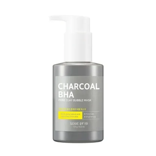 SOME BY MI Кислородная маска от чёрных точек с древесным углём Some By Mi Charcoal BHA Pore Clay Bubble Mask