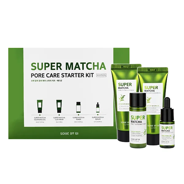 SOME BY MI Набор миниатюр для сужения пор с чаем матча Some By Mi Super Matcha Pore Care Starter Kit