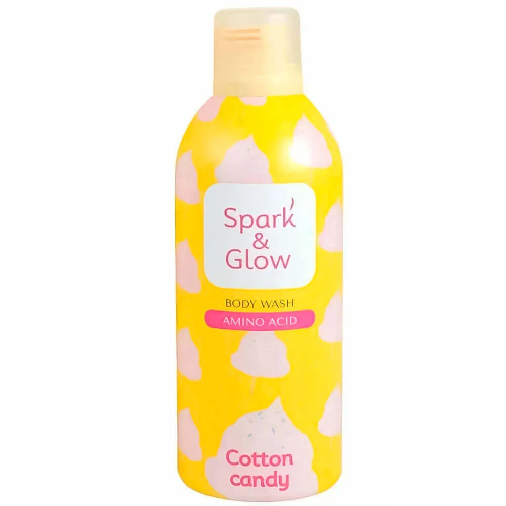 Spark'&Glow Гель-мусс для душа c ароматом сахарной ваты Spark&Glow Cotton Candy Body Wash