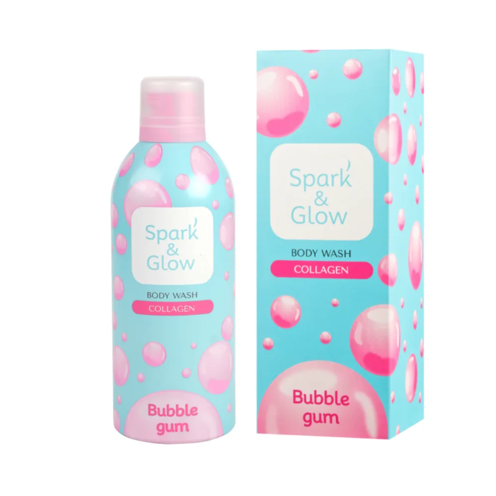Spark'&Glow Гель-пена для душа с ароматом "bubble gum" - Bubble gum body wash