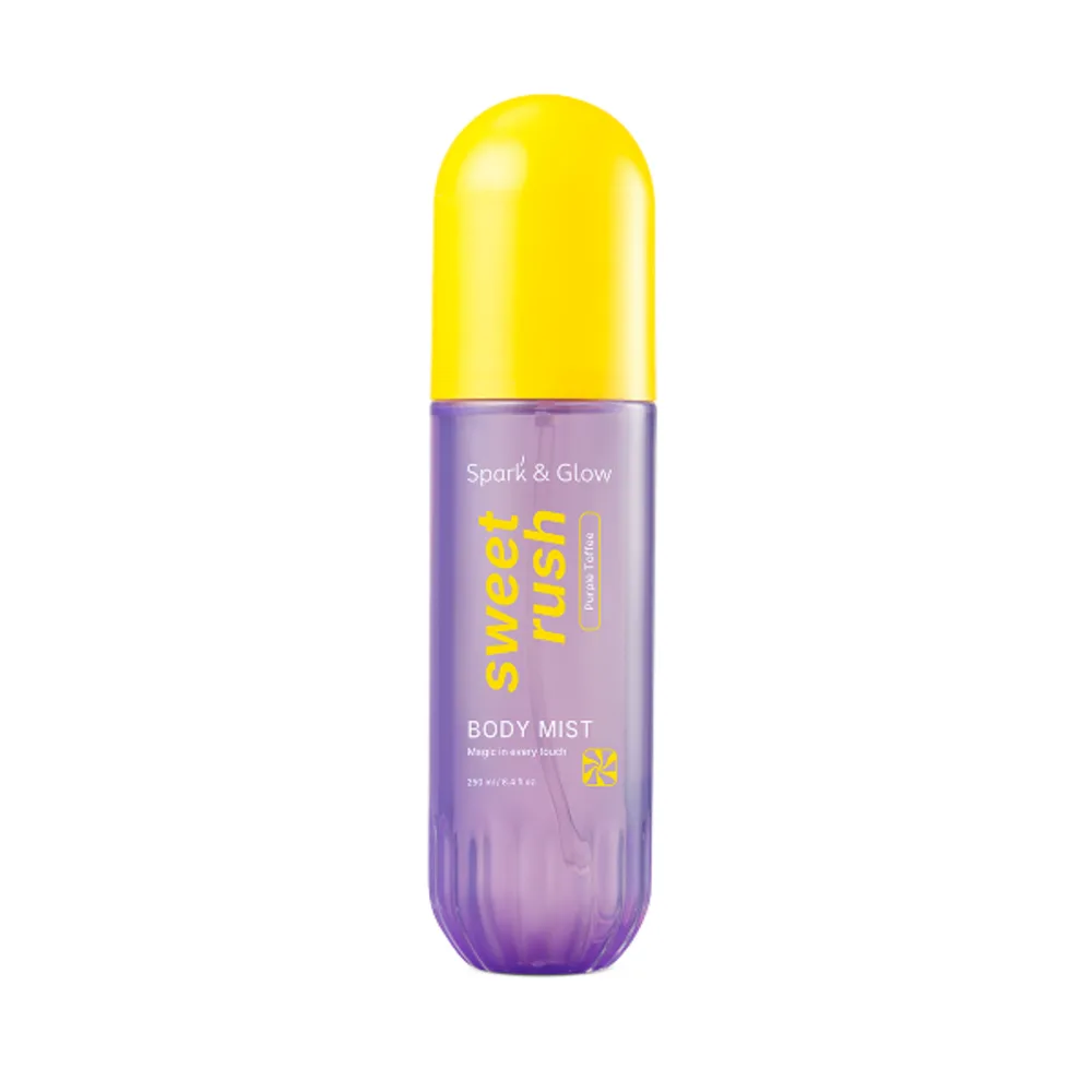 Spark'&Glow Мист для тела и волос с ароматом соленой карамели - Body&hair mist purple toffee