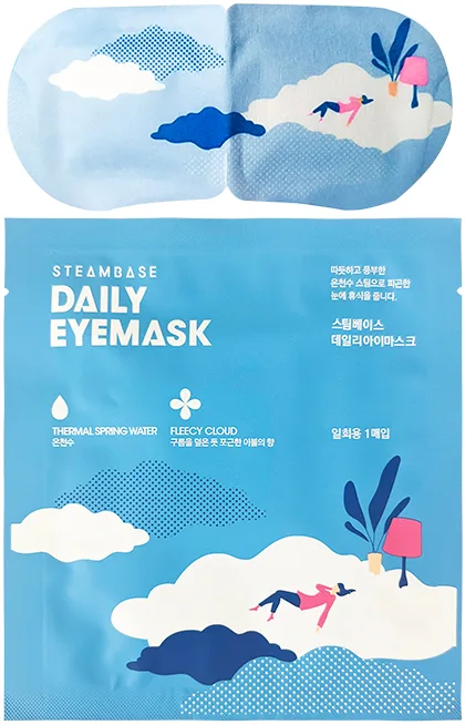 STEAMBASE Маска для глаз согревающая ОРИГИНАЛЬНАЯ Daily Eye Mask Fleecy Cloud