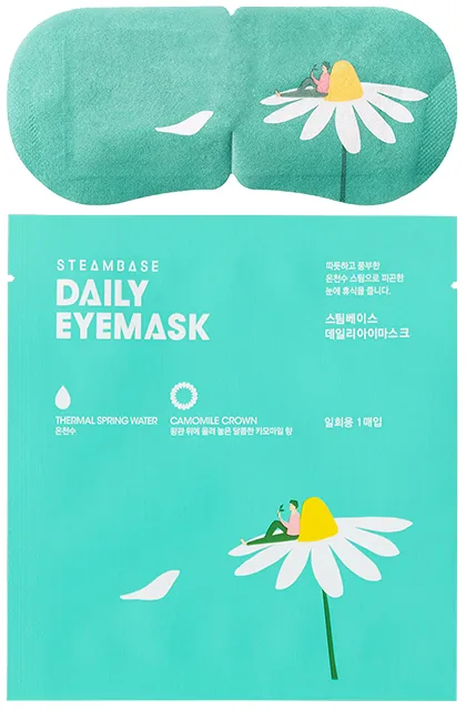STEAMBASE Маска для глаз согревающая РОМАШКА Daily Eyemask Camomile Crown