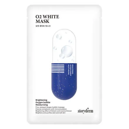 Storyderm Кислородная осветляющая маска с арбутином Storyderm O2 White Mask