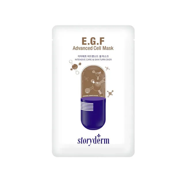 Storyderm Омолаживающая тканевая премиум-маска со стволовыми клетками Storyderm E.G.F Advanced Mask