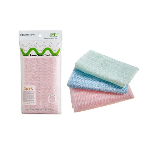 Sung Bo Cleamy Мочалка для тела слабой жесткости Sung Bo Cleamy Clean & Beauty Fresh Shower Towel (Soft)