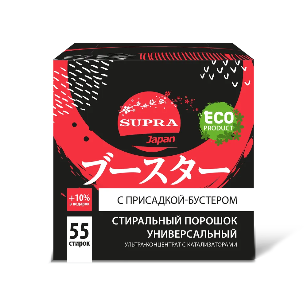 SUPRA Стиральный порошок УНИВЕРСАЛЬНЫЙ с присадкой-бустером