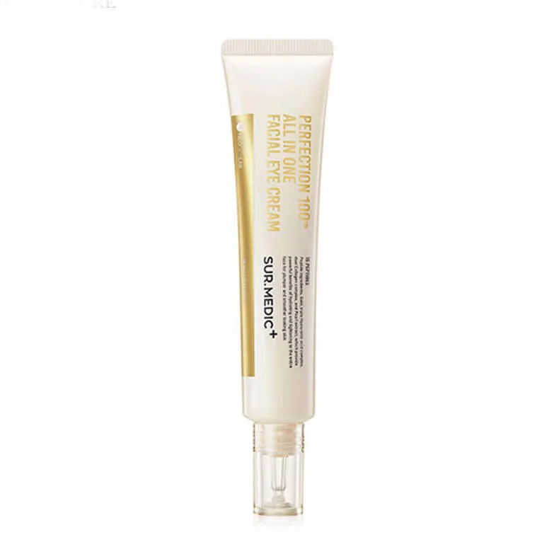 SUR.MEDIC+ Пептидный крем для век с частицами золота SUR.MEDIC+ Perfection 100tm All In One Facial Eye Cream