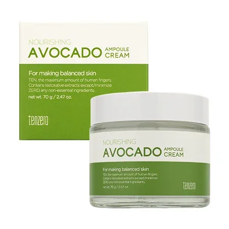 TENZERO Крем для лица ампульный ЭКСТРАКТ АВОКАДО питательный Avocado Ampoule Cream
