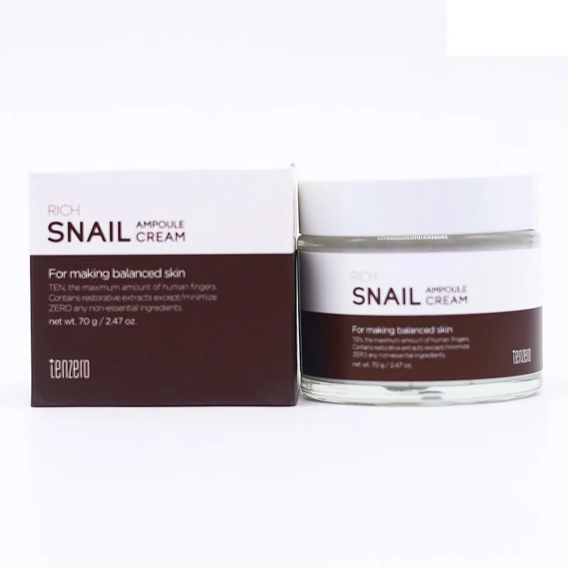 TENZERO Крем для лица ампульный МУЦИН УЛИТКИ восстанавливающий Rich Snail Ampoule Cream 2X