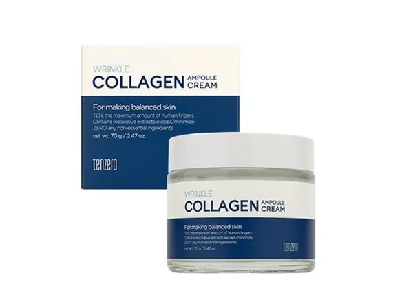 TENZERO Крем для лица антивозрастной КОЛЛАГЕН ампульный Wrinkle Collagen Ampoule Cream 2x