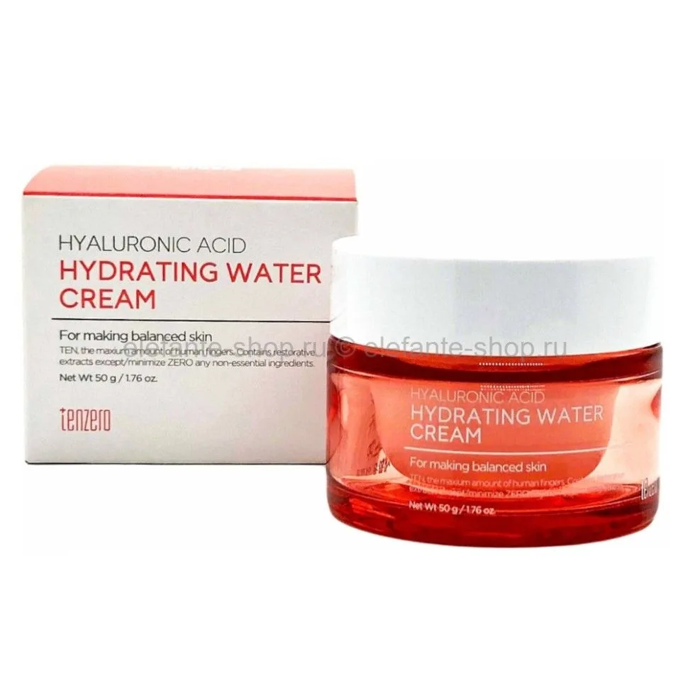 TENZERO Крем для лица ГИАЛУРОНОВАЯ КИСЛОТА увлажняющий Hyaluronic Acid Hydrating Water Cream