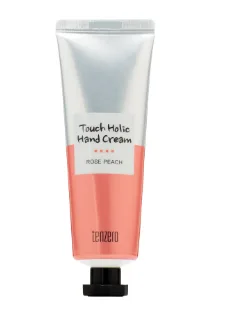 TENZERO Крем для рук ПЕРСИК И РОЗА парфюмированный Touch Holic Hand Cream Rose Peach